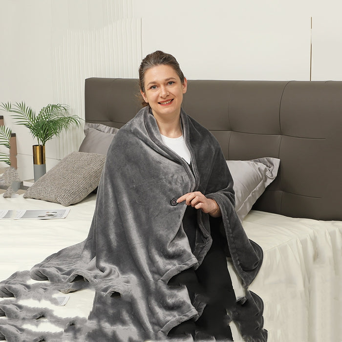 Warm Cover Cold-proof Warm Cloak Fleece-lined Keep Warm And Emit Heat Shawl 🇨🇳