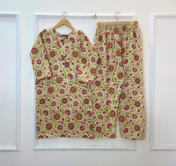 Warm Printed Co-Ord Sets (Khaddar) D-288