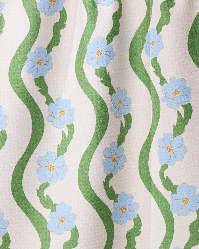 Wavy Flowers Tea Towel - B Social Boutique