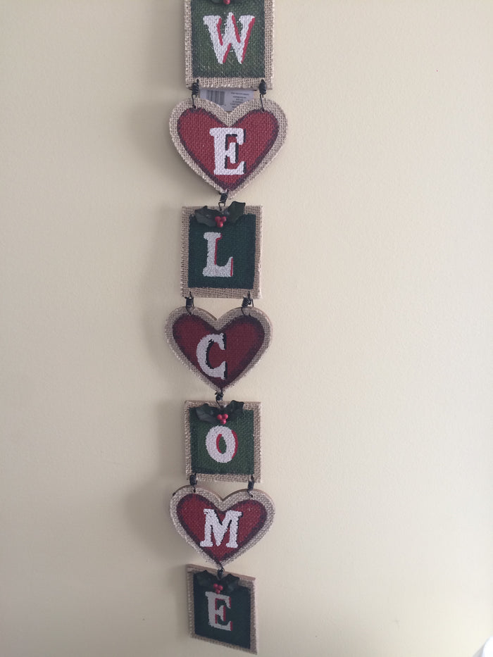 Welcome Sign Hanging