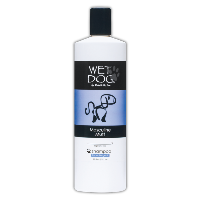 Masculine Mutt Calming Dog Shampoo - Wet Dog
