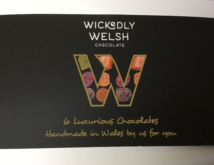 Wickedly Welsh - 'Six Luxurious Chocolates'