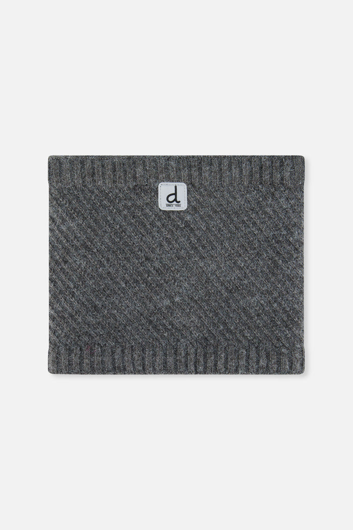 Winter Knit Neckwarmer Cool Dark Grey-0