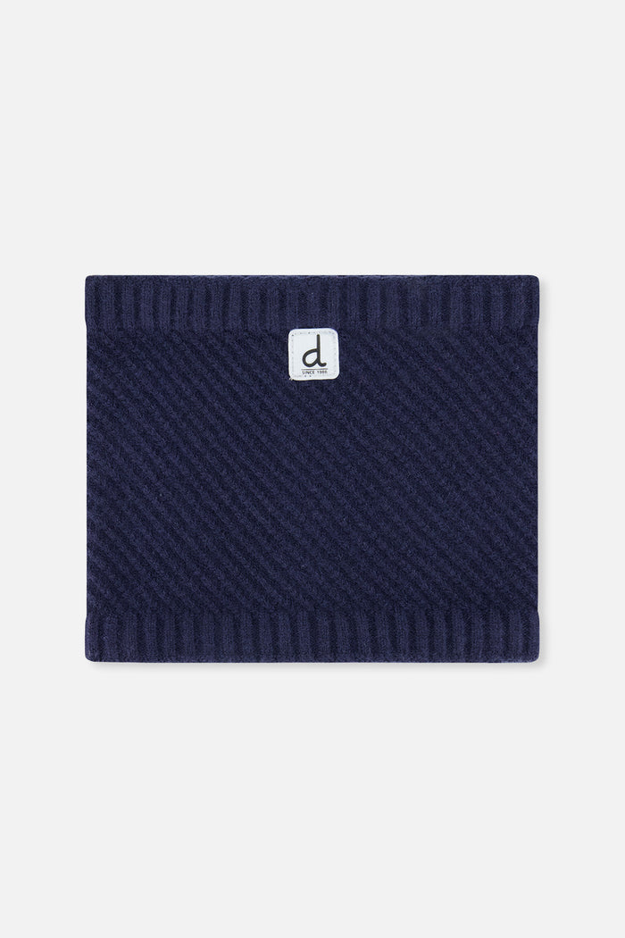 Winter Knit Neckwarmer Navy Blue-0