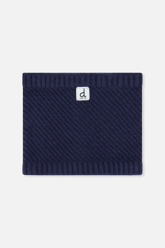 Winter Knit Neckwarmer Navy Blue-0