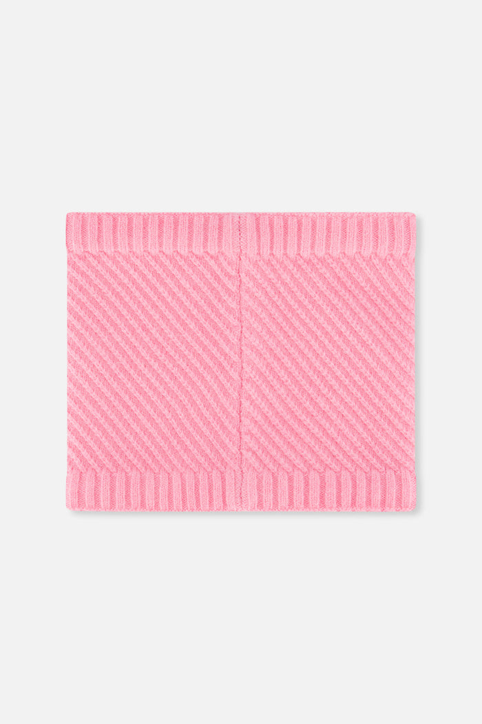 Winter Knit Neckwarmer Pink-2
