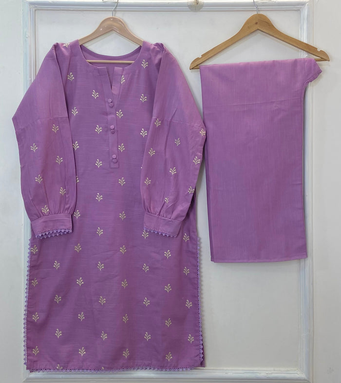 Winter Long-length Embroidered 2PC (Khaddar) (Hot Seller) D-287