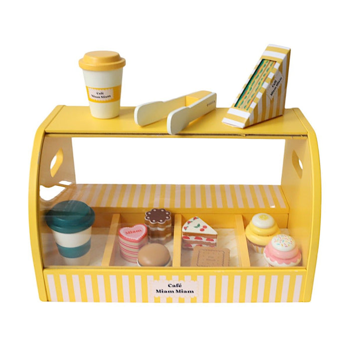 Le Petit Souk - Wooden Toy - Pastry And Coffee Stand - Front Look