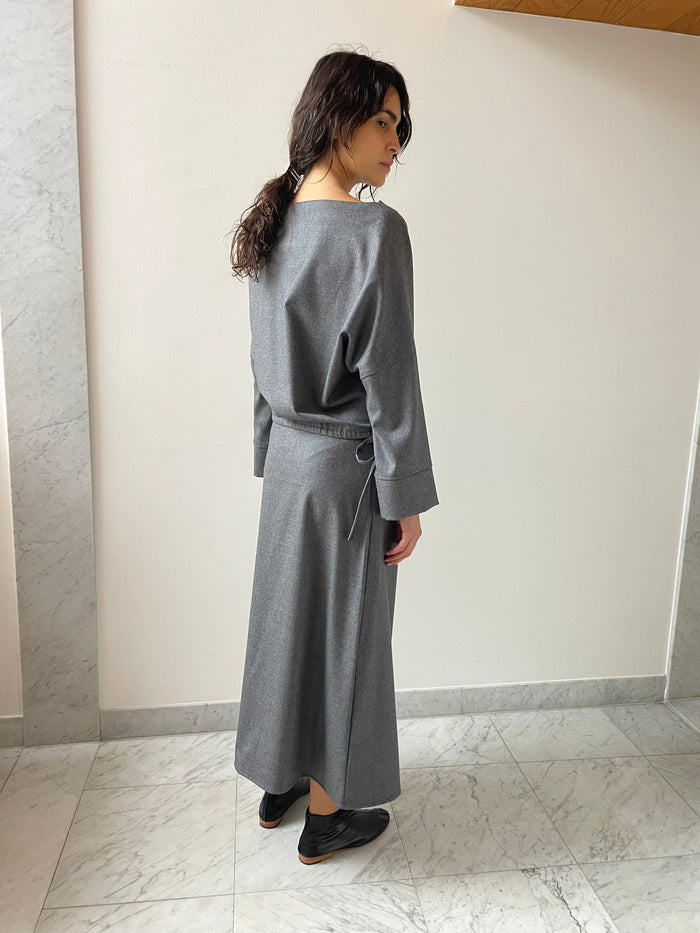 Wool Skirt, Grey Brooke Callahan