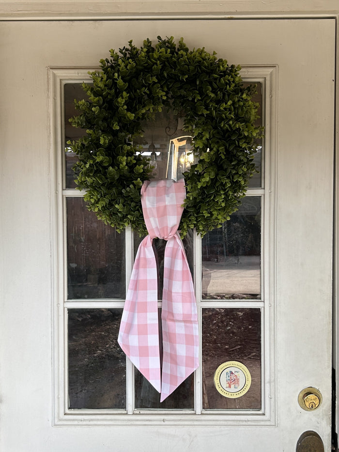Pink & White Gingham